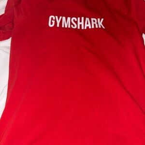 Gymshark Logo Tee in Red Medium Apollo